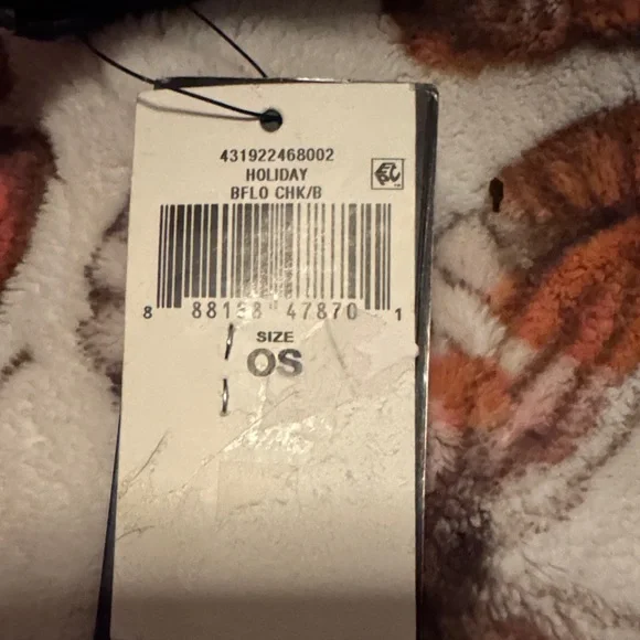 Ralph Lauren Black and Cream Plaid Crossbody Buffalo check hair on hide wallet - Picture 8 of 15